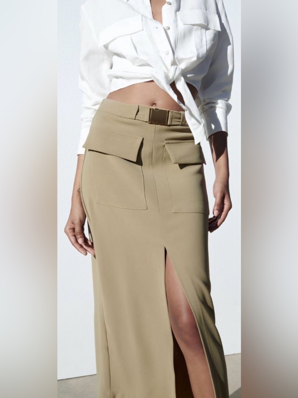 Zara skirt in sage green